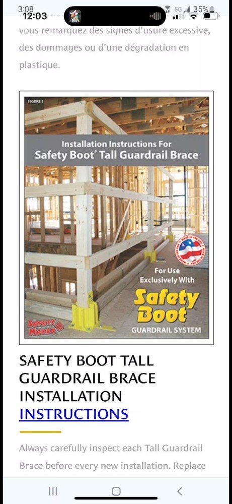 Safety Boot Guardrail System