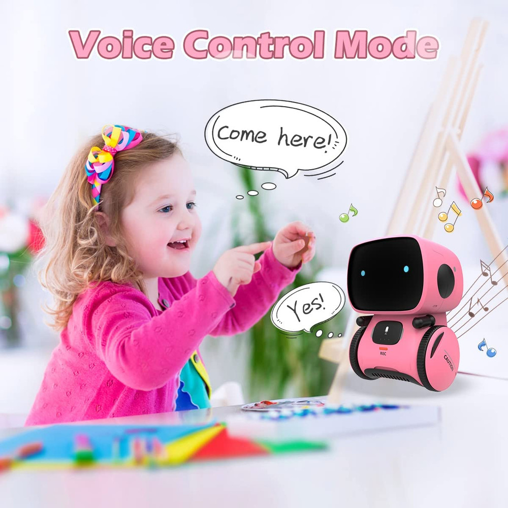 Robots for Girls 3-5, Interactive Smart Robotic with Touch Sensor, Voice Control