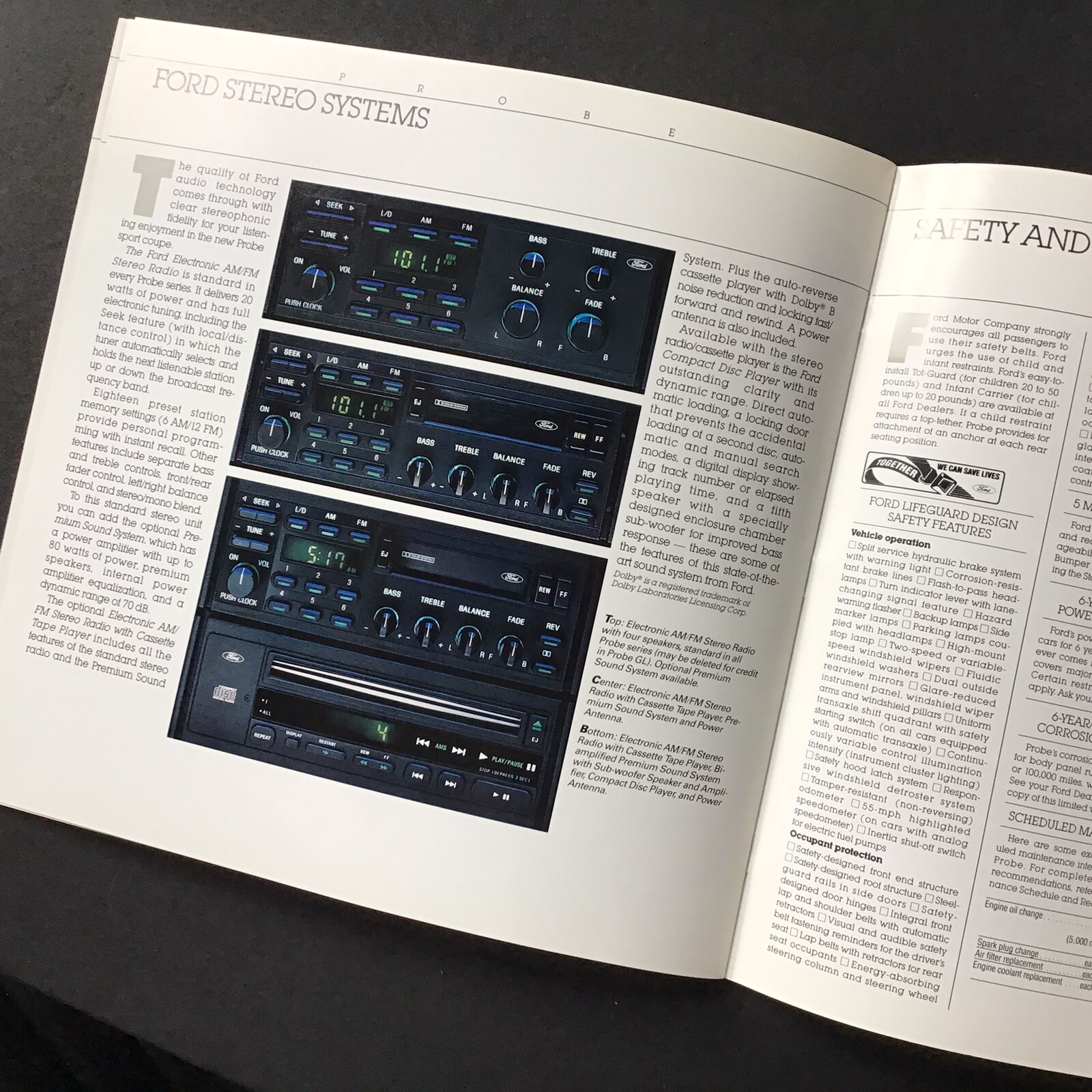 1989 Ford Probe Dealer Sales Brochure - Ford Motor Company