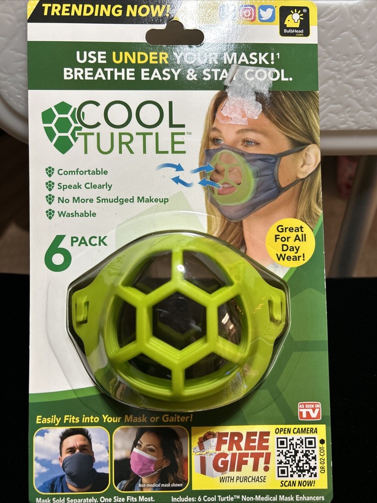 Cool Turtle 6 Pack Mask Enhancers By BulbHead