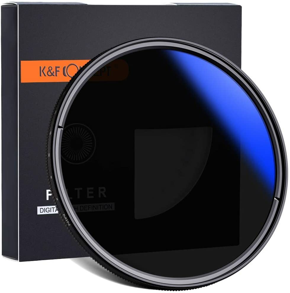 K&F Concept 82mm ND2-ND400(1-9 Stop) Filter Variable ND Filter for Camera Lens