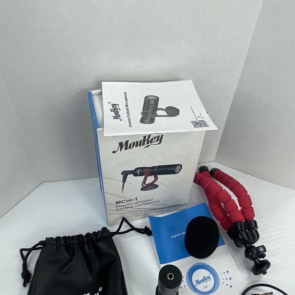 Moukey MCm-1 Directional Video And Audio Camera Microphone Untested