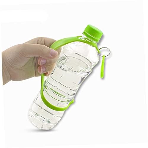 2pcs Silicone Water Bottle Carrier Grip Strap Keychain Loop Handheld Bottle