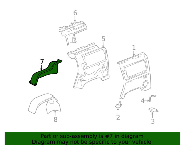 Genuine GM Inner Wheelhouse 15773367