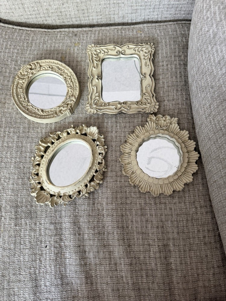 Vintage Set Of 4 Decorative Mirrors