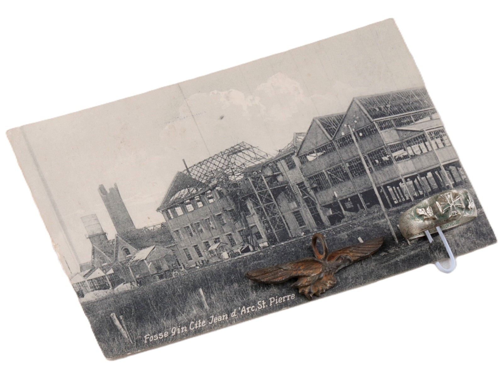 Work German aviation in France WW1 Ring Iron cross WWI Luftwaffe Air force set