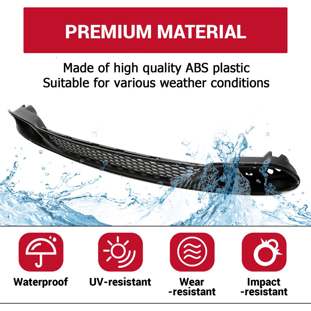 Fit 2011-2019 Dodge Grand Caravan Bumper Grille Lower Front For 13312ZD 2015 17