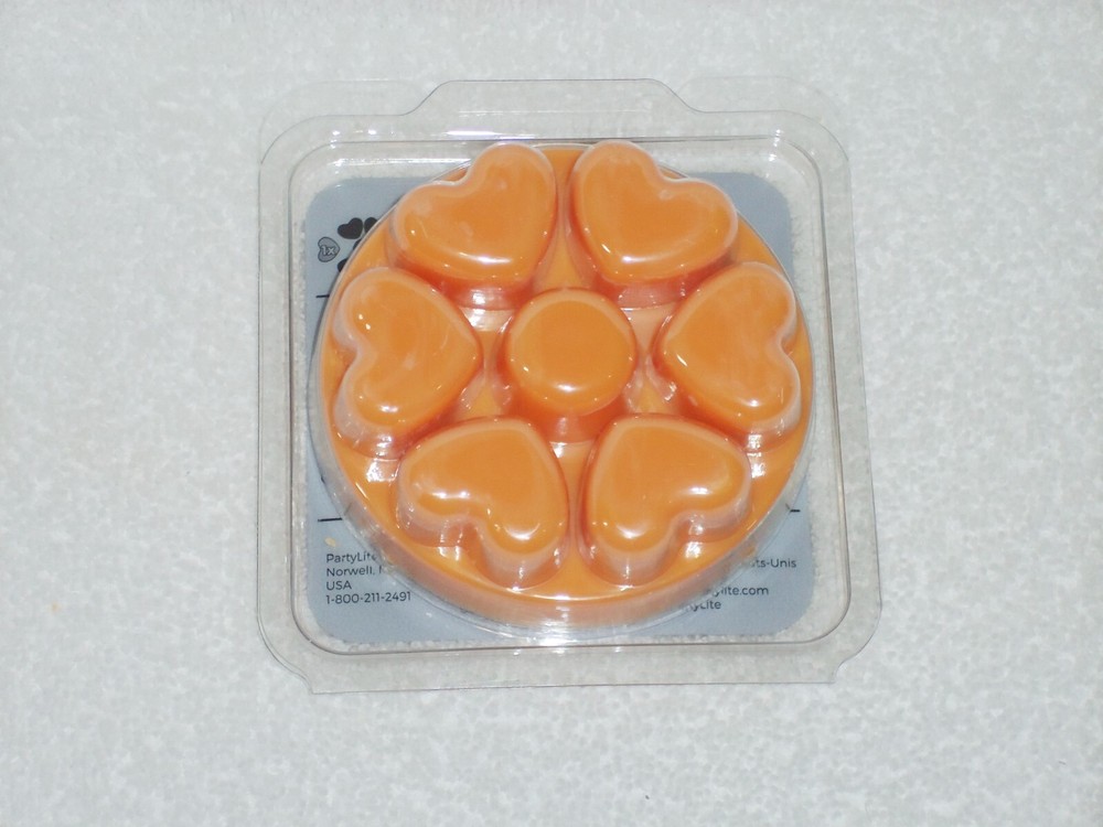 Partylite Mango Magic Scent Plus Heart Melts 6 pc -- NIB