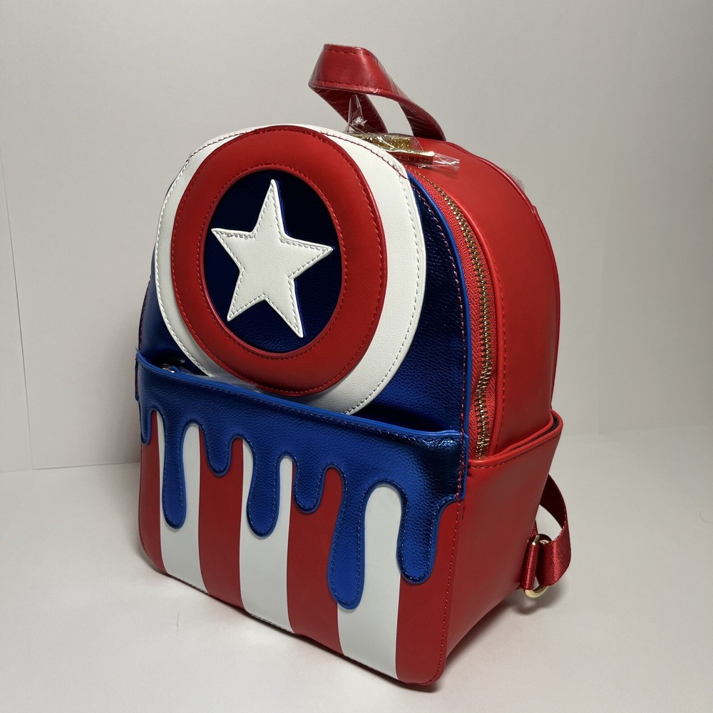 Marvel Captain America Popsicle Mini Backpack by Danielle Nicole New With Tags