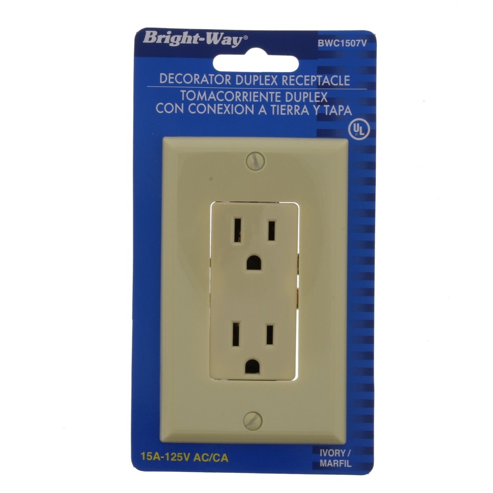 Bright-Way BWC1507V Decor Duplex Receptacle Plate