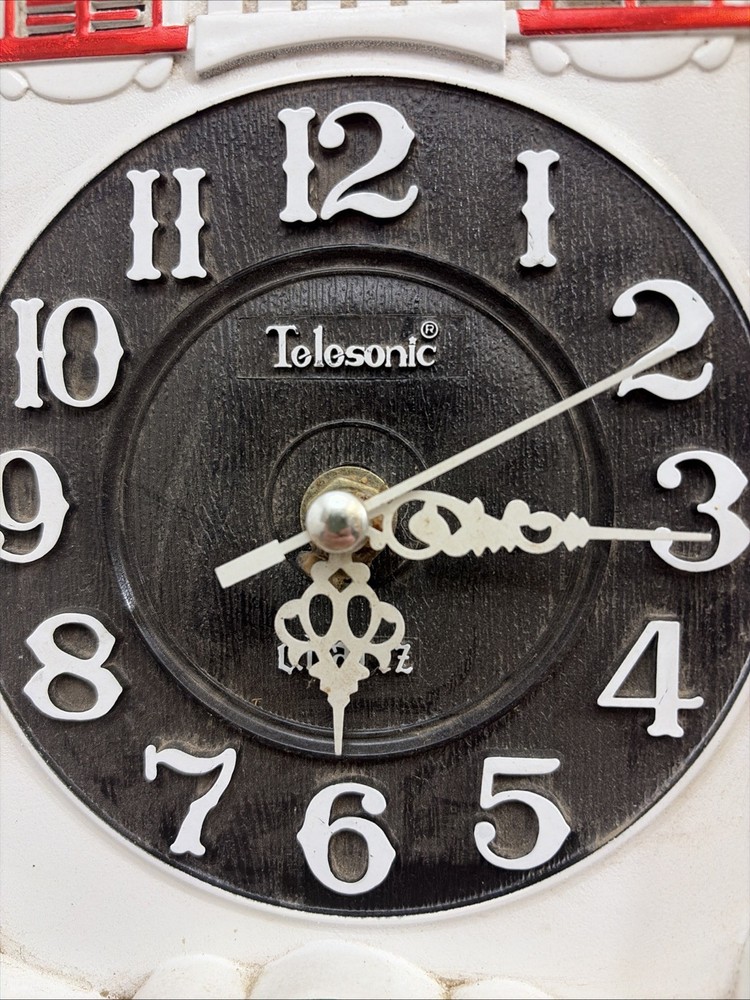Vintage Telesonic Plastic Cuckoo Clock Works! Read