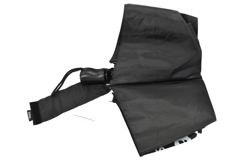 Totes Automatic Open/Close Umbrella Black BRANDED Wind Proof Resistant
