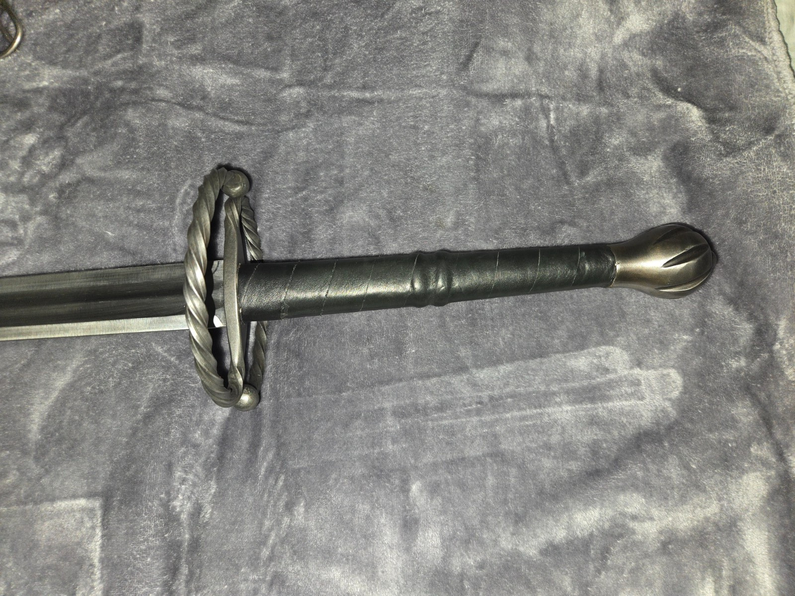 Fabri Armorum Longsword KATZBALGER Bastard Sword Black scabbard belt 120cm Blunt