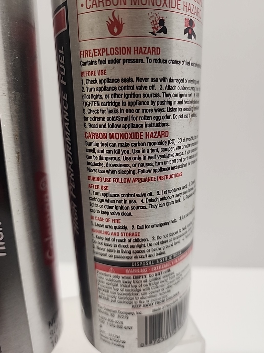 Vintage Coleman Powermax High Performance Fuel 300g Canister Camping Stove