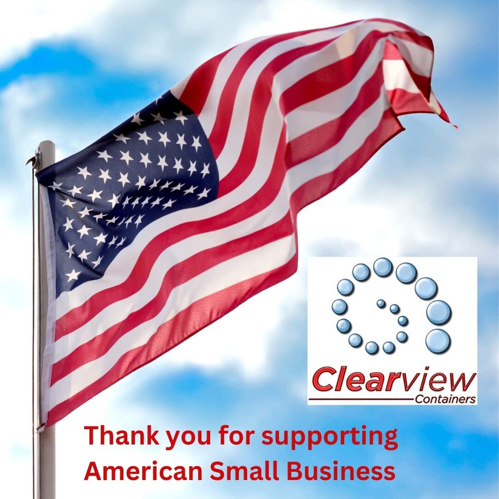 CLEARVIEW 1 Quart Plastic Jar - 6 Pack | Containers and Organization 32 Ounce...