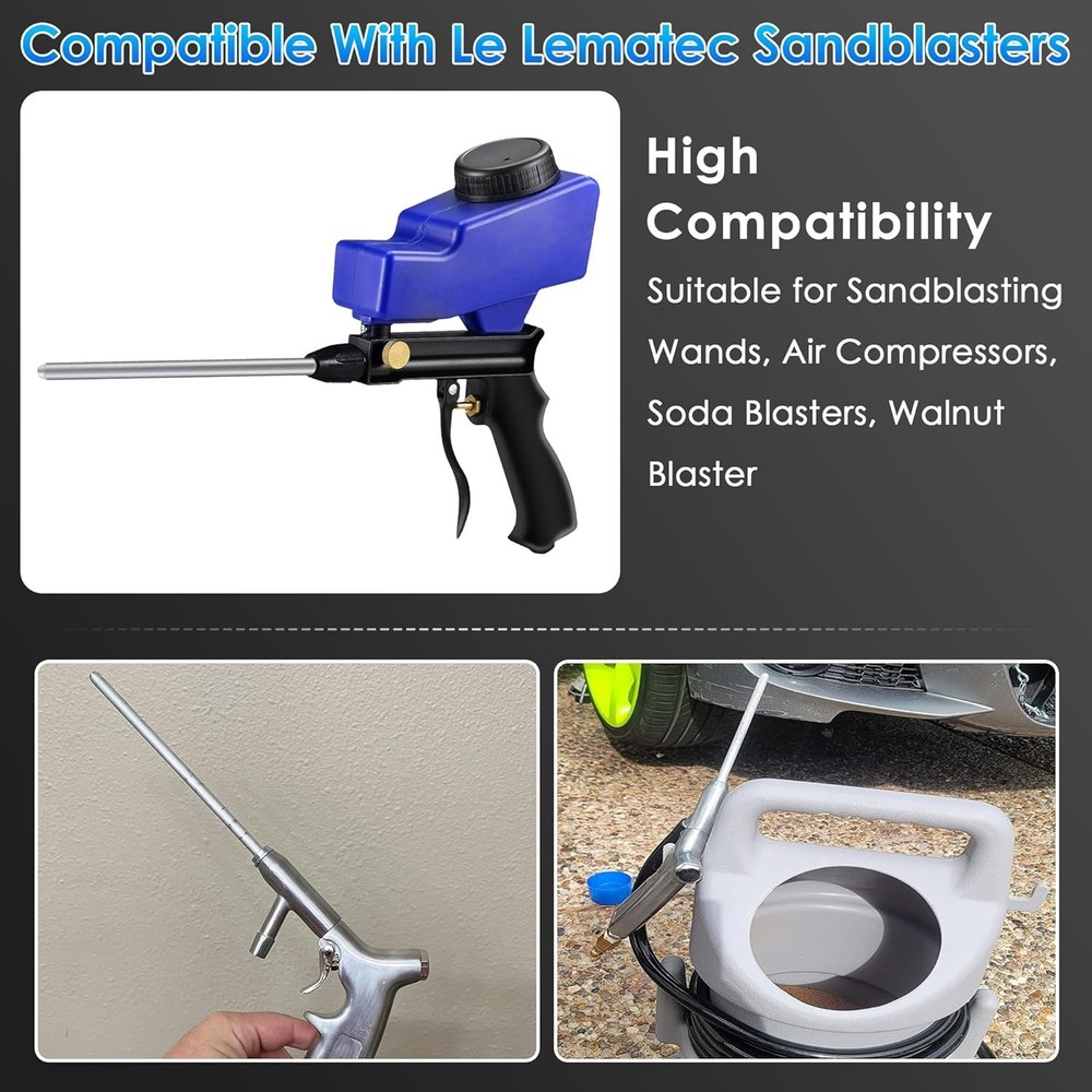 Versatile Long Nozzle Sand Blaster for Le Lematec - Efficient Spot Blasting