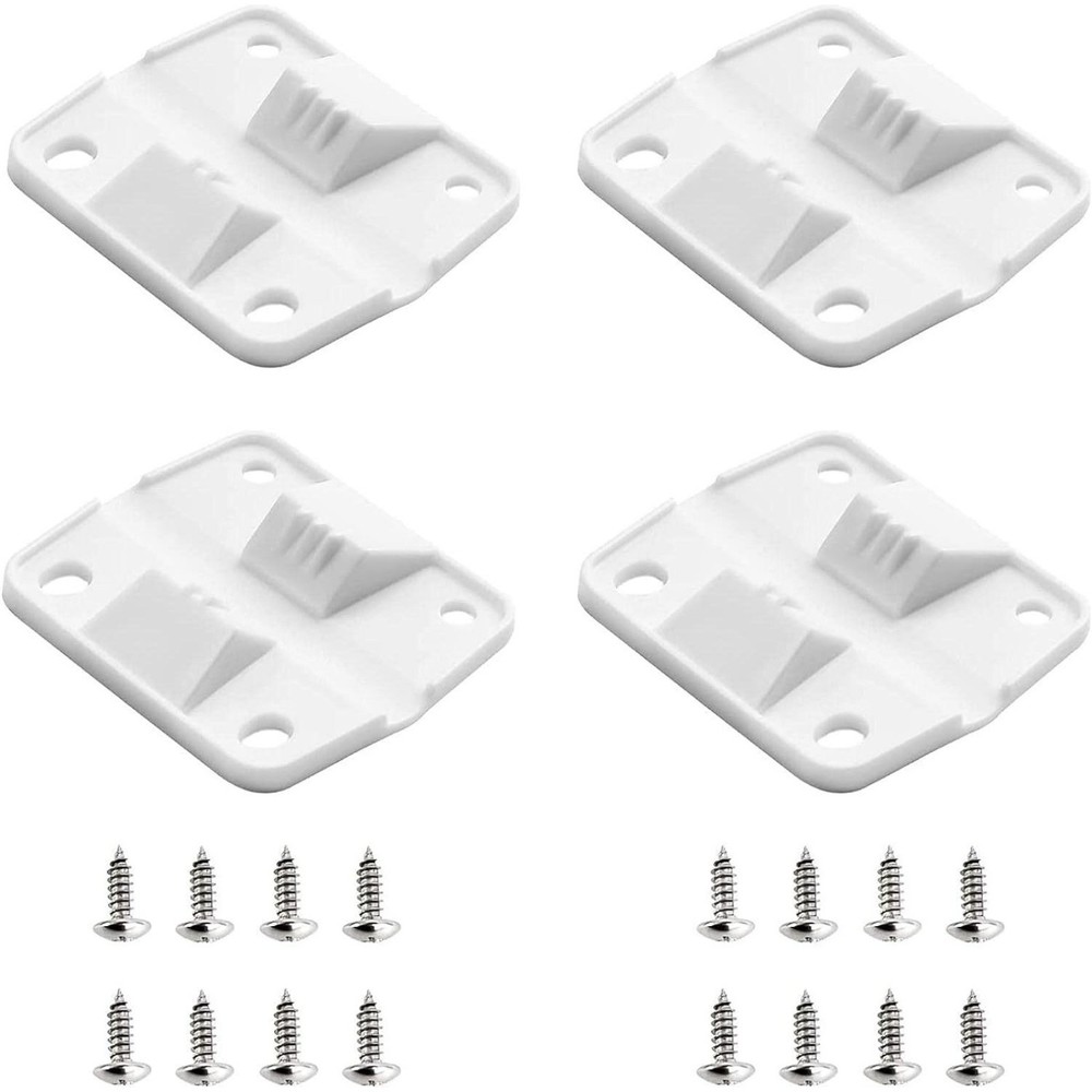 4PC Complete Cooler Lid Hinge Repair Kit Replacement Durable White For Coleman