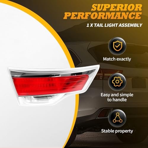 815900E060 Driver Side Inner Tail Light w/O Bulb Compatible with Left