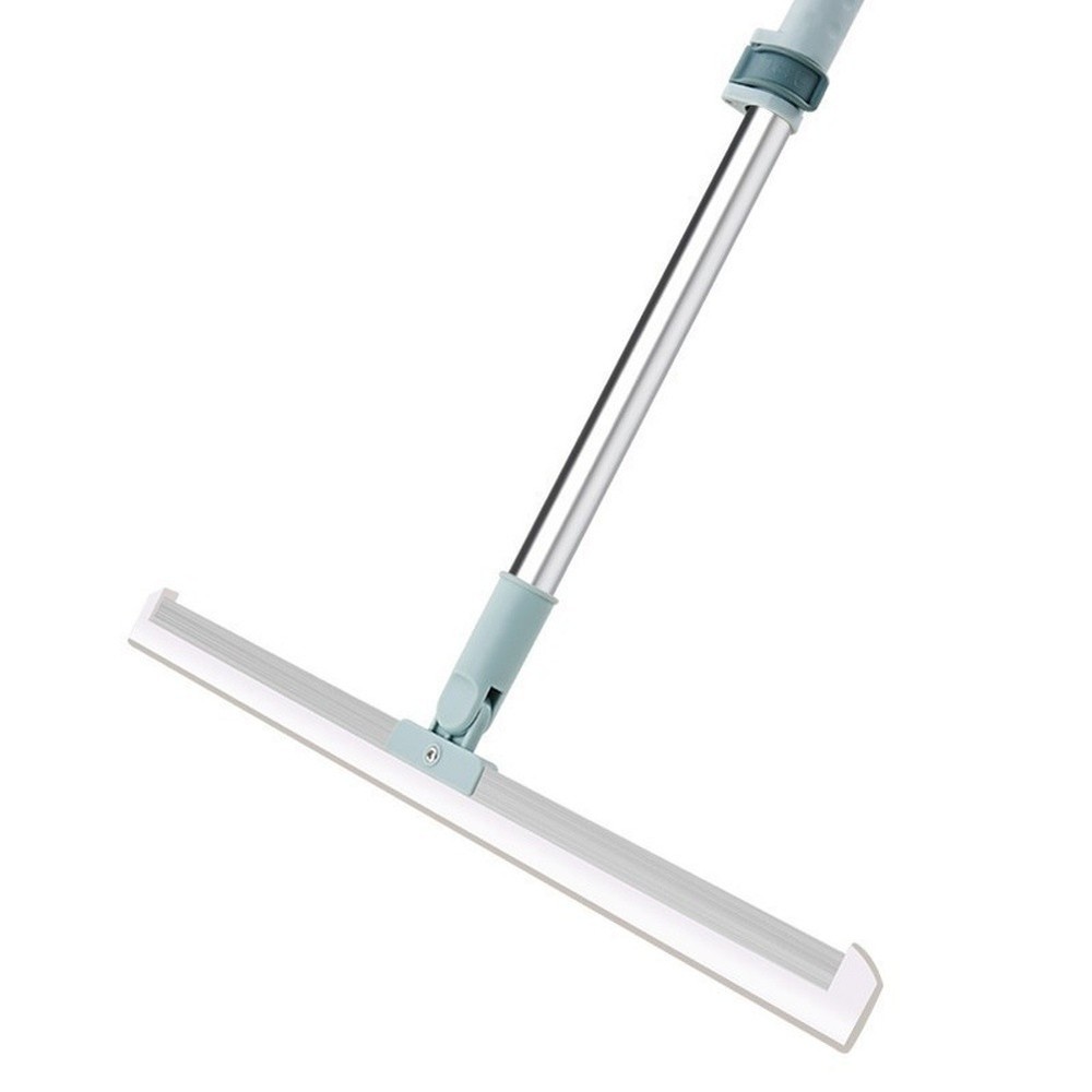 Rotatable Head Floor Scraper Silicone Water Squeegee for Bathroom Cleaning Tool