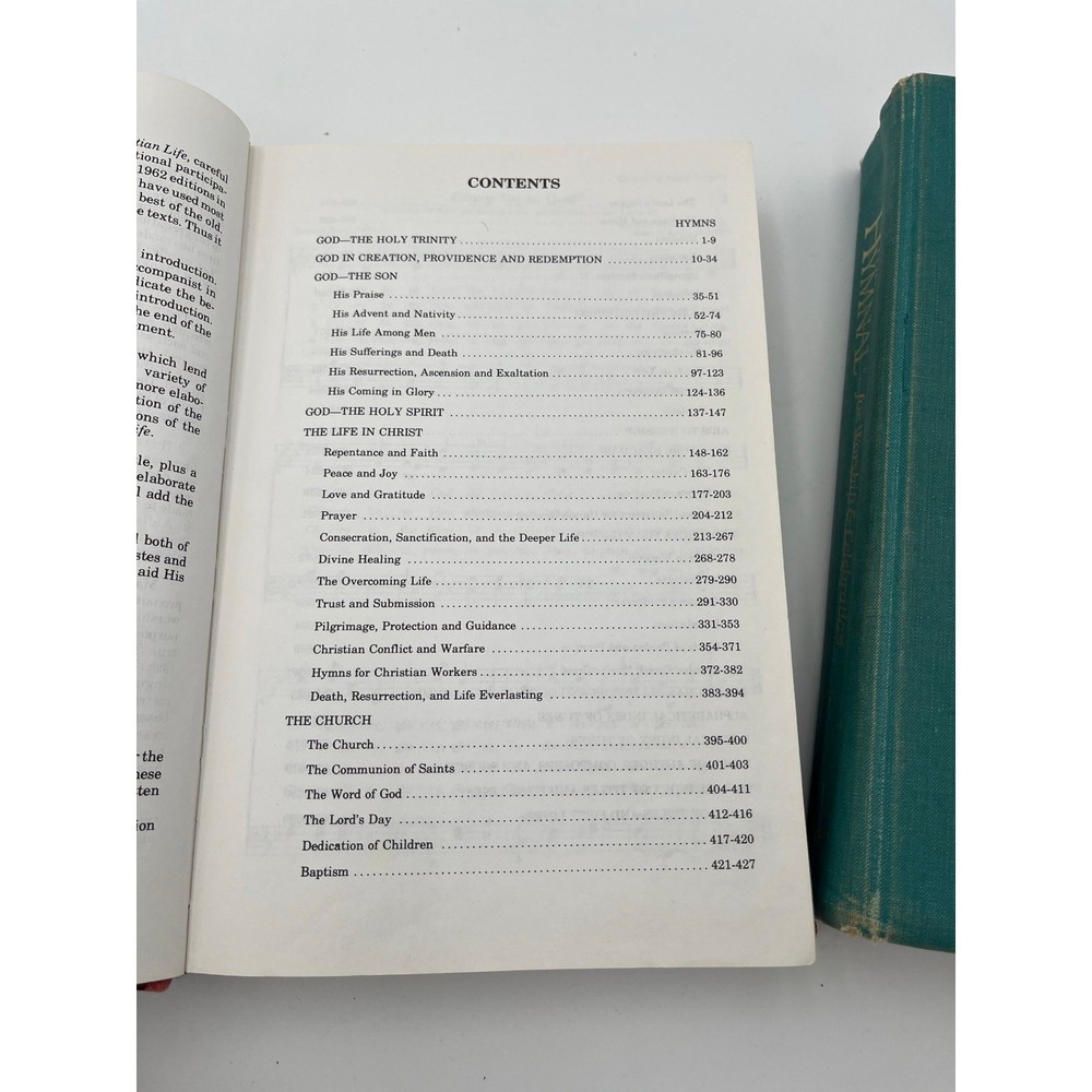 2 Vintage Hymnals