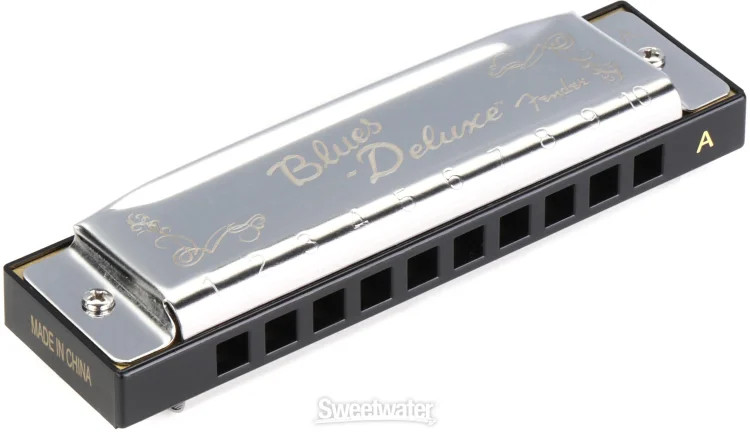 Fender Blues Deluxe Harmonica 3-pack with Case
