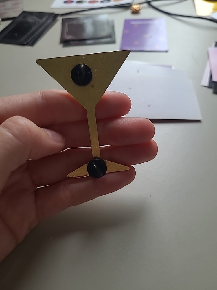 Deathly Hallows Martini Glass Pin