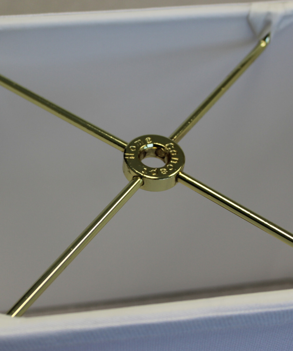 Rectangular Drum Lampshade (6.5x12) (6.5x12) x 9 Softback White Linen