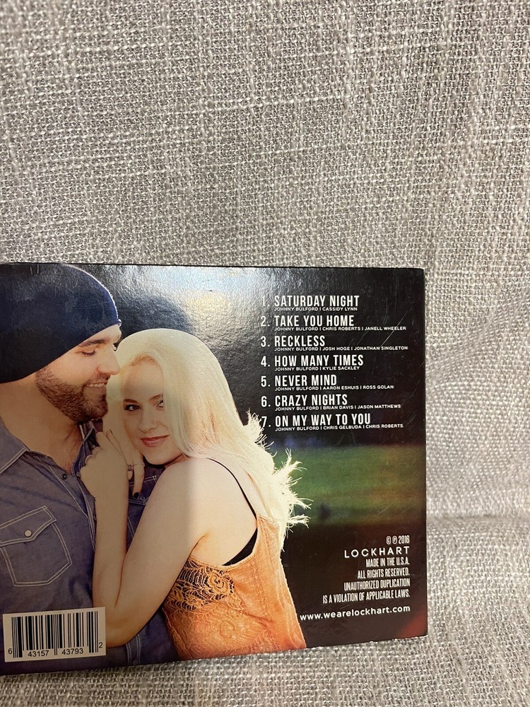 Lockhart Reckless Cd Signed/autographed