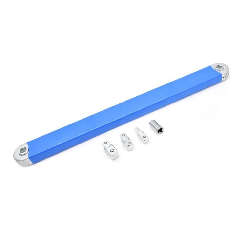 2 Pack Offset Extension Wrench Set Ratchet Spanner Wrench with Extender Adapter