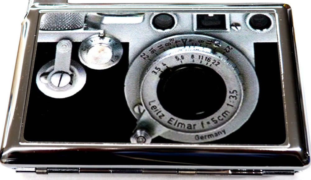 Camera Storage Cigarette Case With Built in Butane Lighter for 100's