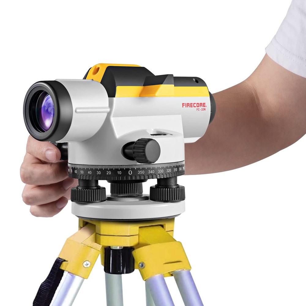 32X Automatic Optical Level Kit with Self-Leveling Magnetic Dampened Compensa...