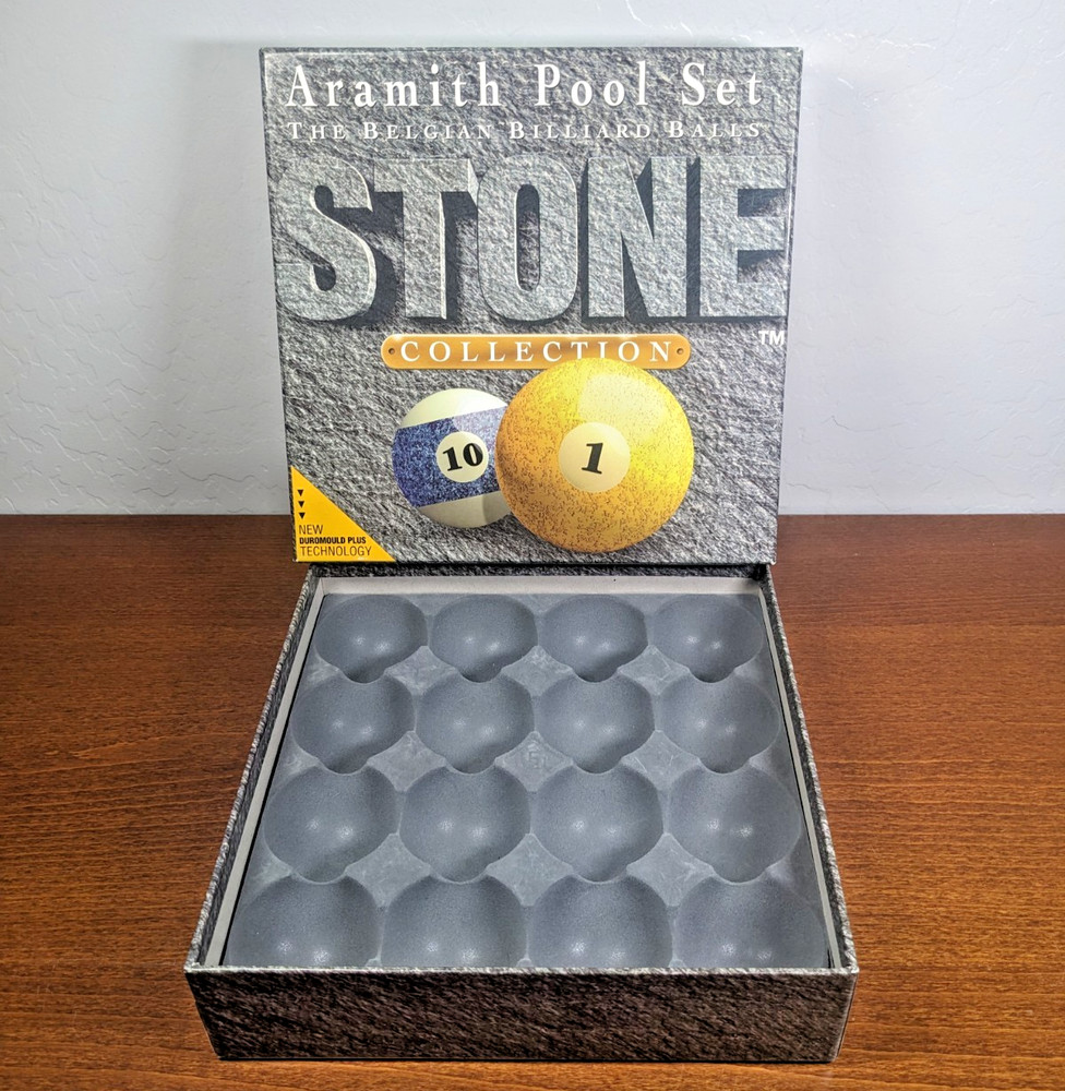 Aramith Pool Set Stone Collection Replacement BOX ONLY Belgian Billiard Ball