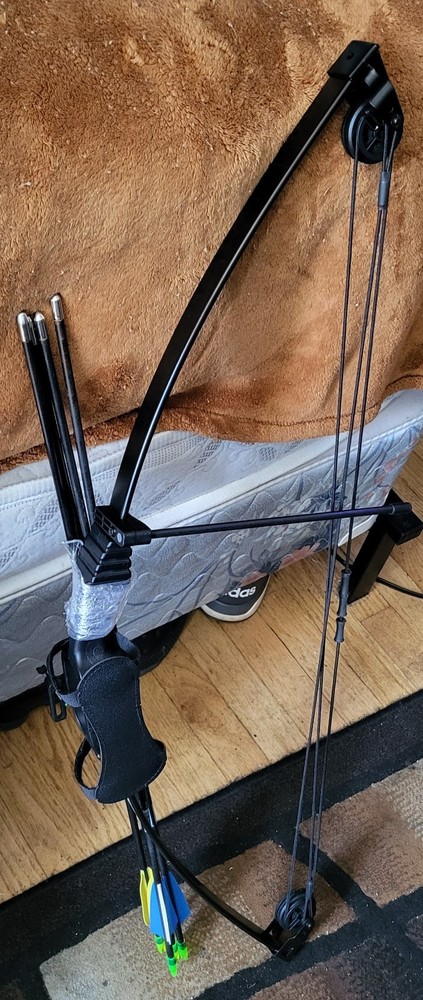 Daisy Youth Archery Compound Bow & 4 Arrows & Quiver (2 Round Tips/2 Sharp Tips)