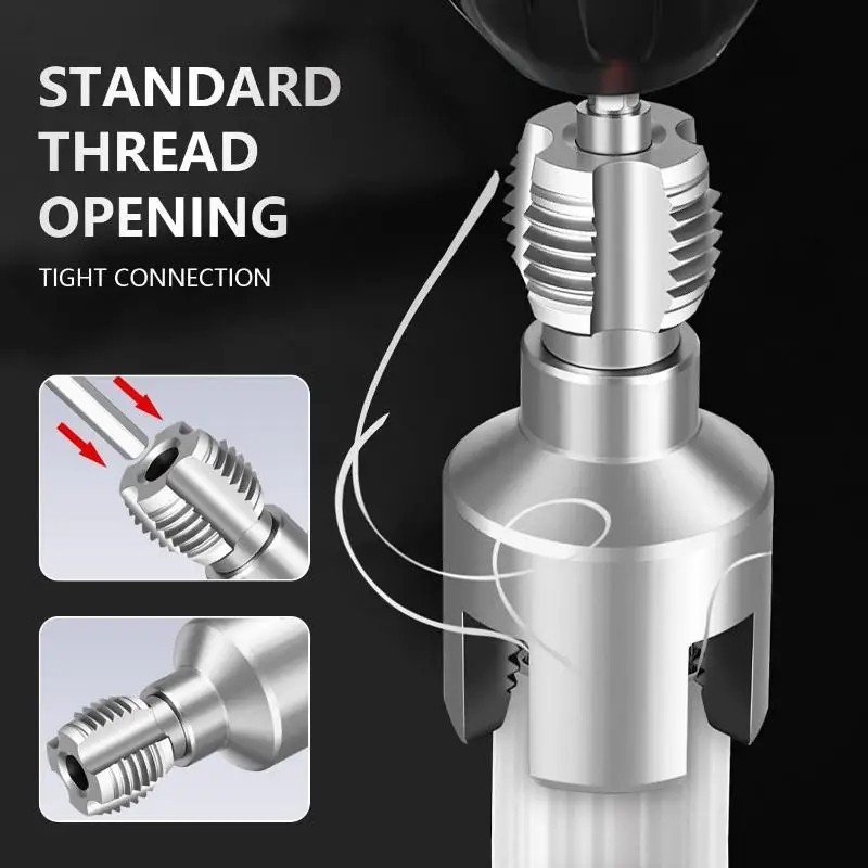 2pcs Integrated Internal & External Pipe Threading-Tool,PVC Pipe Threader Kit