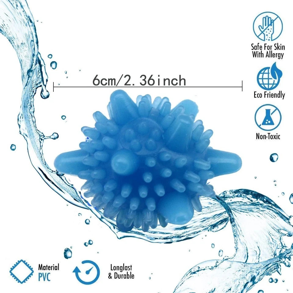 Washer Balls,Reusable Tangle-Free Eco-Friendly Laundry Scrubbing Balls,Solid Col