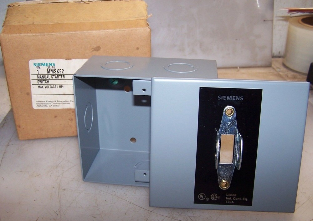 NEW SIEMENS MMSKE2 MANUAL MOTOR STARTER SWITCH ENCLOSURE KIT