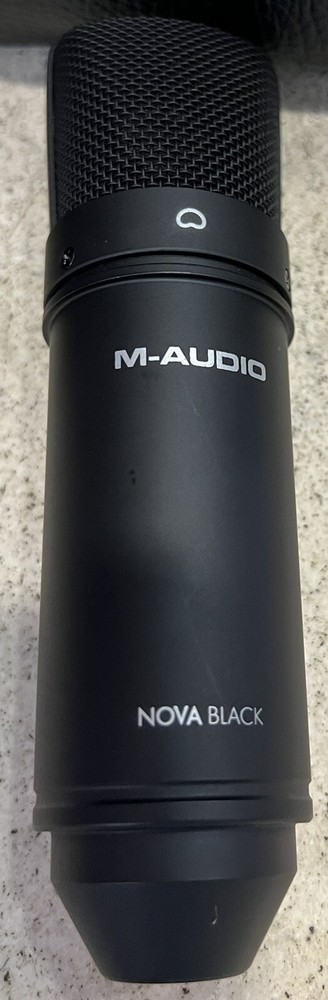 M Audio Nova Black Condensor Microphone W/Padded Carry Case & Sock - SEE PICS