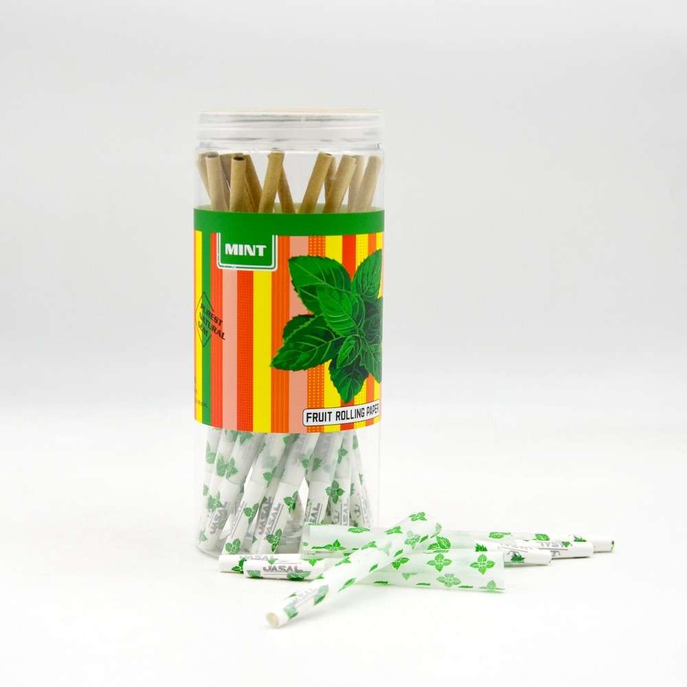 UASAL 48 Cone Mint Fruit Flavor 84MM 1¼ Rolled Rolling Paper