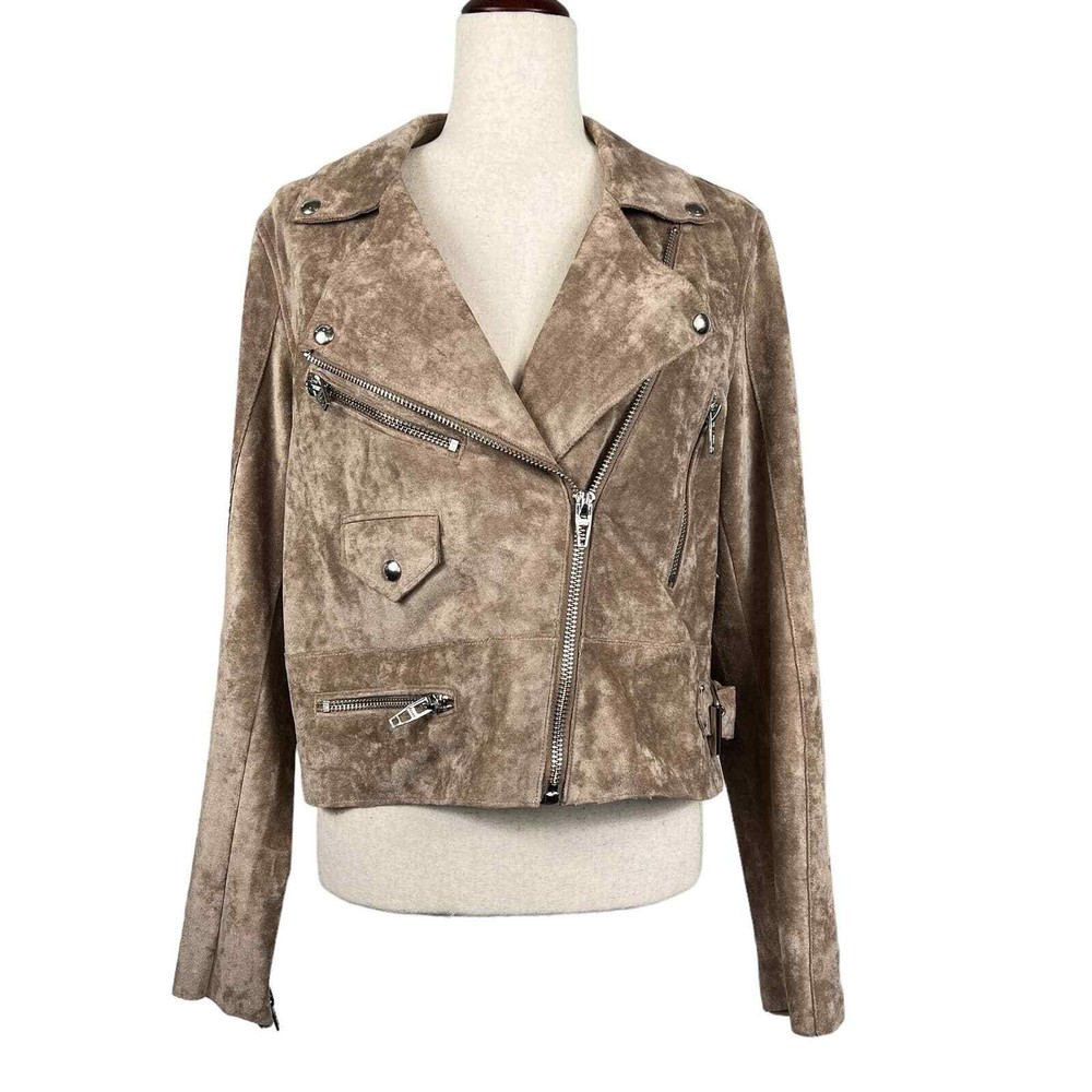 BLANKNYC MOTORCYCLE SUEDE STYLE JACKET Sz-M