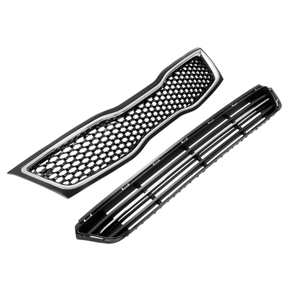 HECASA Upper+Lower Bumper Grille Compatible with 2014-2015 Kia Optima Front B...
