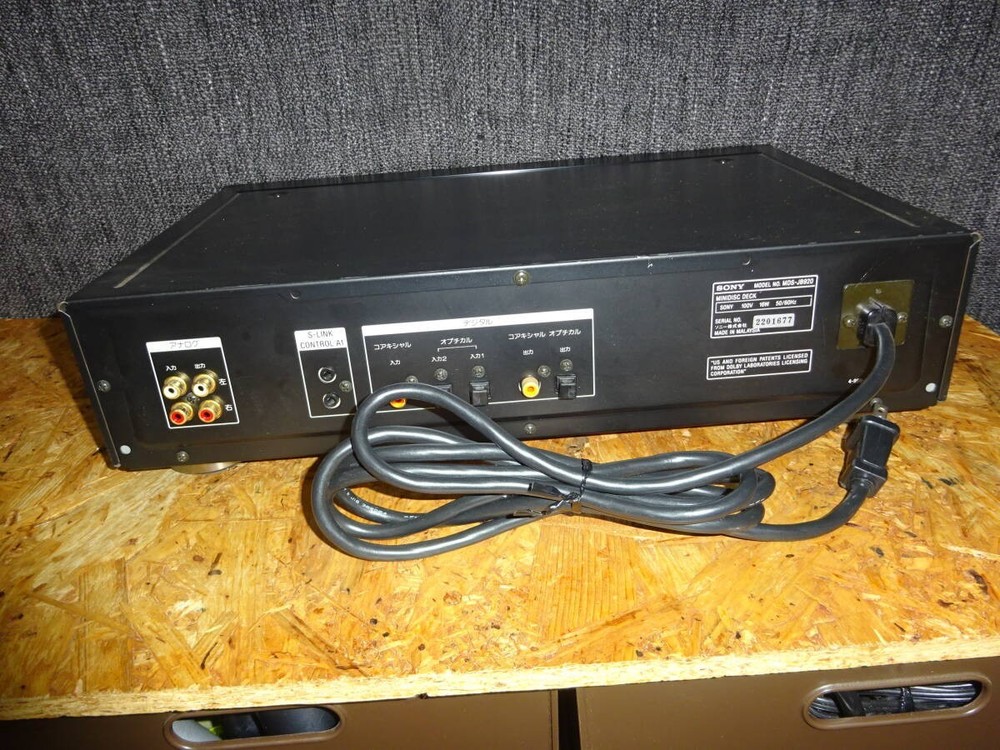 SONY MDS-JB920 MD deck working fine remote control black