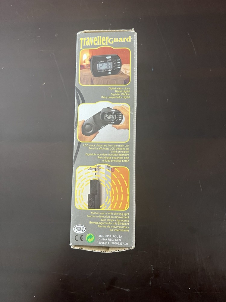 Traveller Guard - Personal Security Alarm with Clock New Open Box