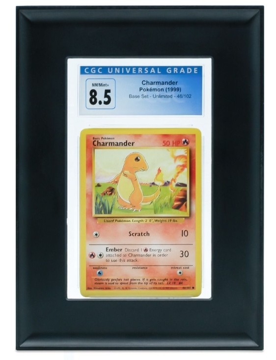 BCW Interlocking Graded Card Frames - Black 4 Pack