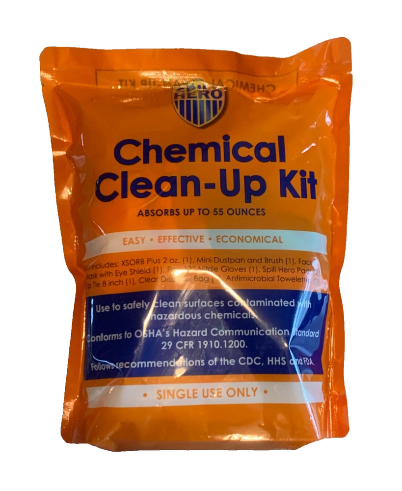 Spill Hero Chemical Clean-Up Kit - Single Use