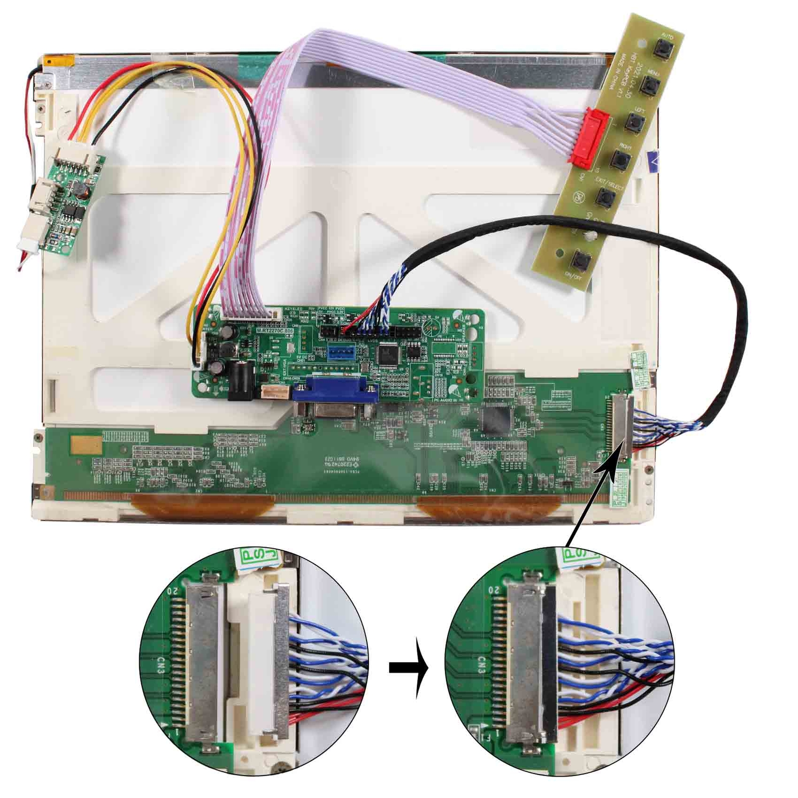 VGA LCD Controller Board 10.4" TM104SDH01 800x600 LCD Screen DIY LCD Monitor