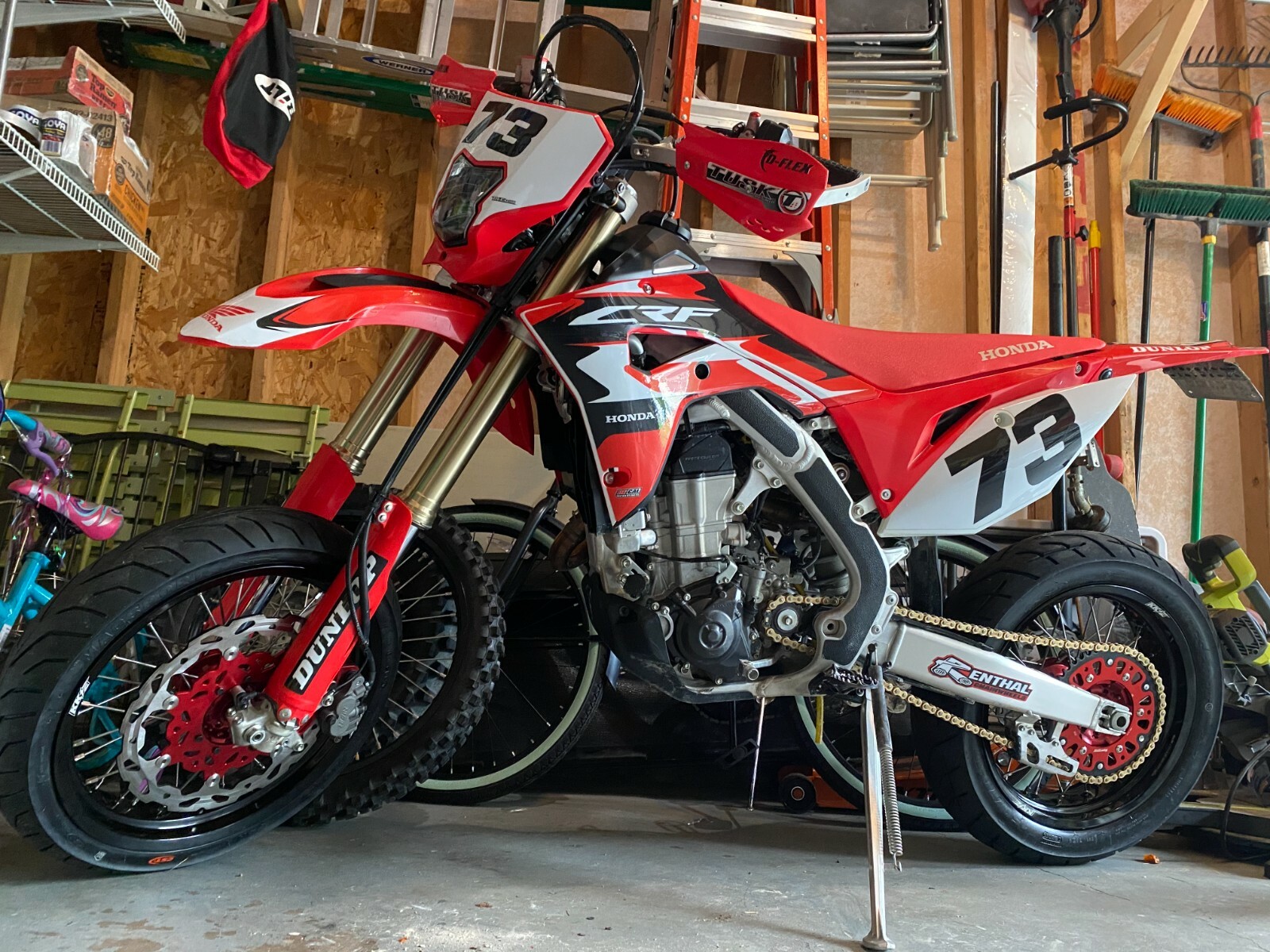 KKE 3.5/4.25 Supermoto Wheels For Honda CRF450L/CRF450RL 2019-2024 CST Tyres Kit