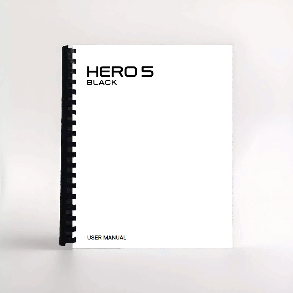 Owners Manual for GoPro Hero 5 Black Camera