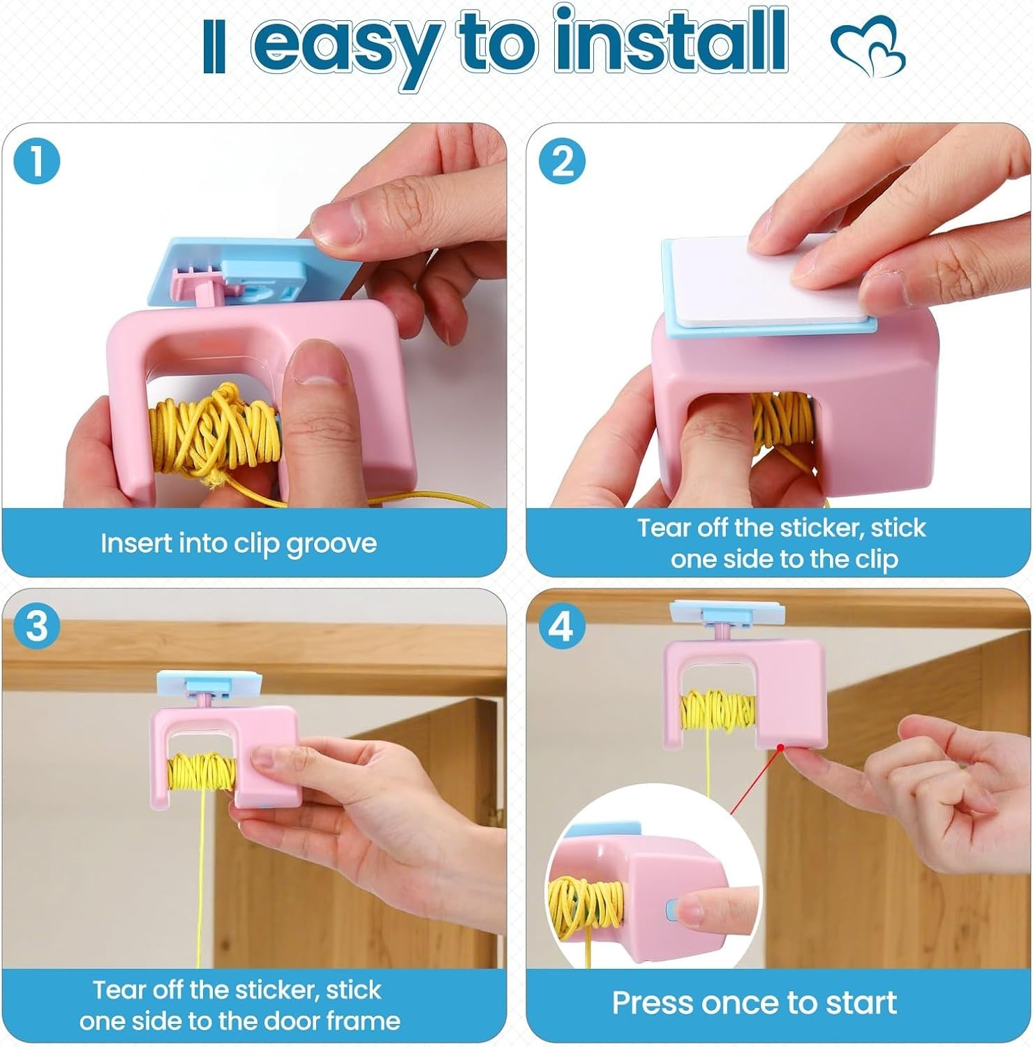 Cat Toys Electric Smart Hanging Door Jumping Yo-yo (COLOR BLUE)