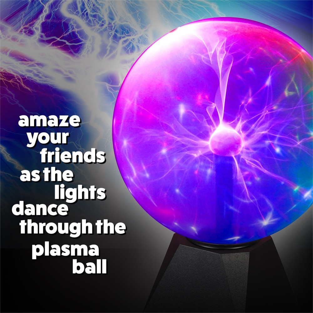 Plasma Ball Globe Lamp Night Light Bedside Table Light Touch Sensitive Bedroom