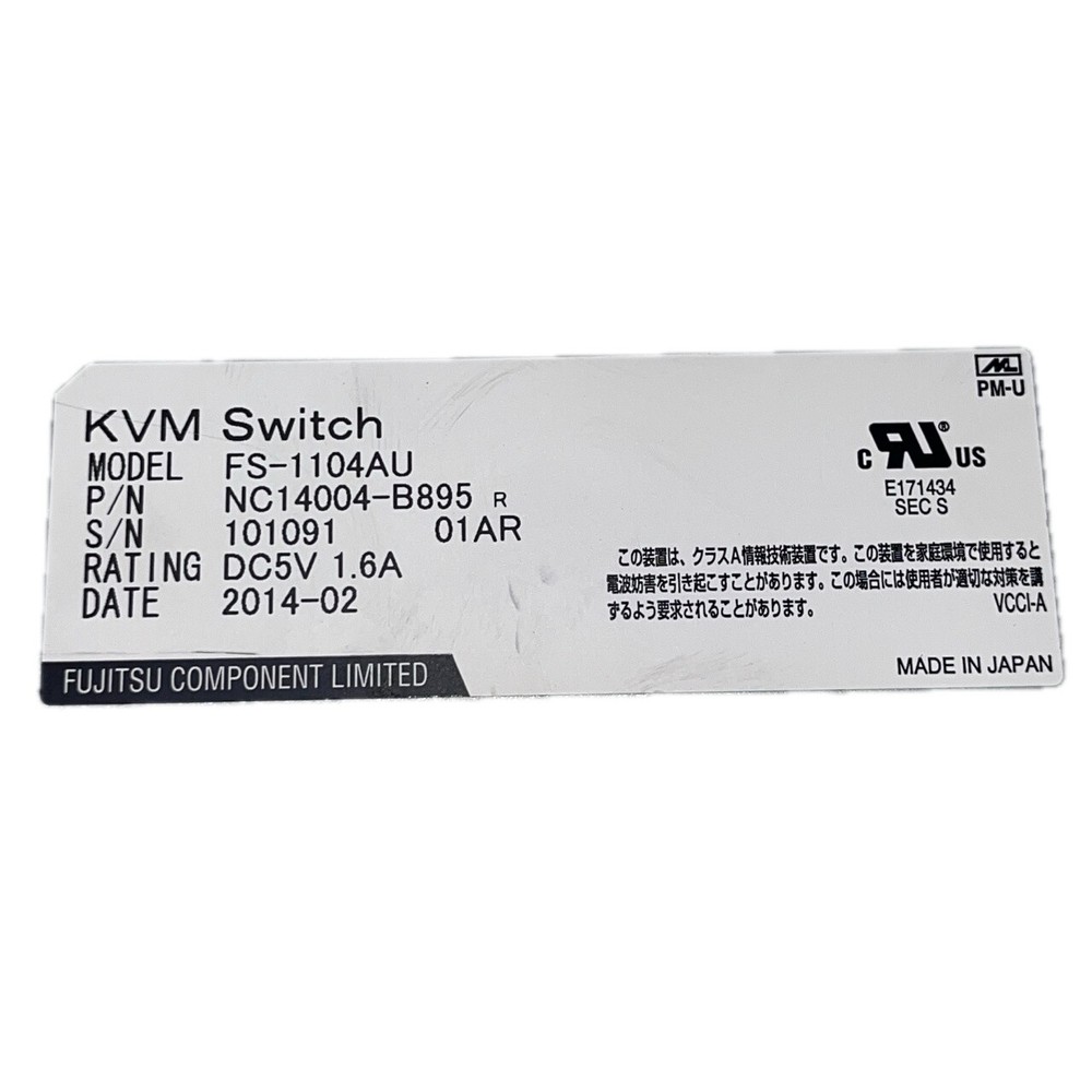 Fujitsu FS-1104AU Port KVM Switch